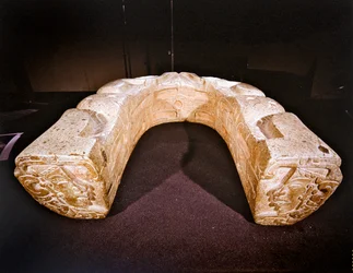 Rear view of yoke used in ballgames, Vera Cruz